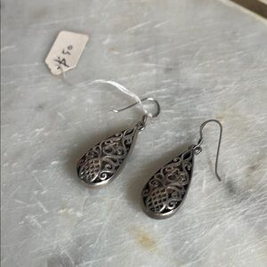 Elegant Silver Teardrop Earrings